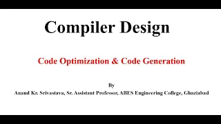 Lecture 4 Basic Block computation and designing Control Flow Graph Compiler Design