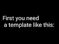 How to turn a cube template into a cube