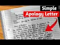 Apology Letter for mistake Apology Letter to company How to write apology letter