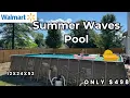 Putting up our BRAND NEW Summer Waves above ground pool 12x24x52