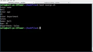 Bash Script with Arguments