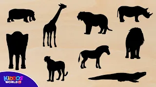 Learn Wild Animal Names And Animal Videos For Kids Safari Animal Puzzle 