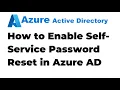 24 Enable Self Service Password Reset in Azure Active Directory