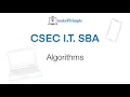 CSEC SBA - Algorithms