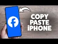 How To Copy And Paste On Facebook On Iphone 2026 iPhone Android