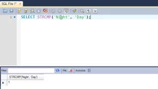 SQL Tutorial - 44 REVERSE STRCMP Functions