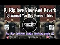 DJ RIP LOVE FAOUZIA (SLOW AND REVERB) || DJ WARNED YOU GOD KNOWS THAT I TRIED VIRAL TIK TOK