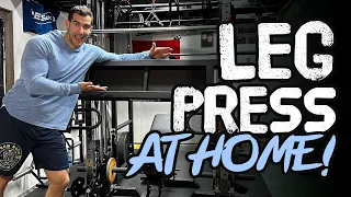 how to set up a leg press at home with lever arms