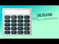 How to create a Stylish Calculator with HTML CSS and JavaScript