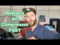 GMC Terrain 3 0L AC COMPRESSOR REPLACEMENT how to replace remove on 2011 chevy gm Traverse