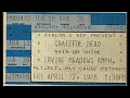 Grateful Dead 1988-04-22 Irvine Meadows Amphitheater AUD