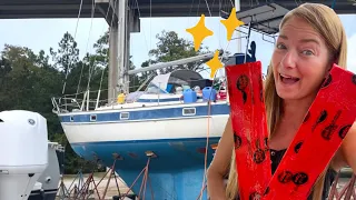 MORNING WOOD(working) on this OLD BOAT | Hallberg Rassy 352 | Sailing Joco EP94