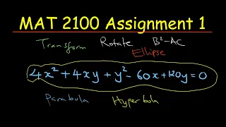Conic Section Transformation MAT 2100 Assignment 1 2025