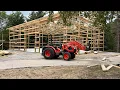 Menards pole building progress