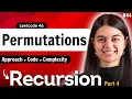 Permutations of an Recursion Backtracking