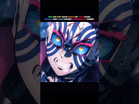 Akaza's permanent face mark reason who knows? #demonslayer #anime #kimetsunoyaiba #tanjiro #nezuko