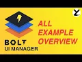 Unity Bolt UI Manager - All Examples Overview