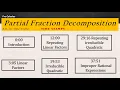Partial Fraction Decomposition 6 Worked Examples