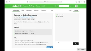 Python Function Converting Boolean to String