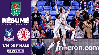Résumé : Le CRYSTAL PALACE de PIERRE SAGE élimine MIDDLESBROUGH de la CUP !