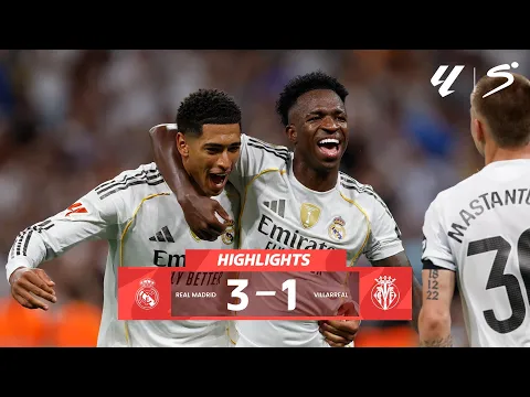 Video Thumbnail: Real Madrid v Villarreal | Match Highlights | LaLiga EA Sports Matchday 8