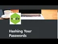 12 - Hashing Your Passwords