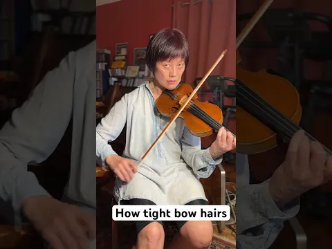 Download MP3 How tight your bow hairs shall be? #violin #bow #chingjuhl