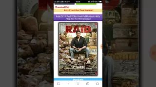 how to download raid 2018 hindi full movies in 480p 720p mkv avi hd download ajay l ilana d l hd