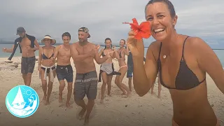 This is what happens on a private island beach party Episode 286 | Sailing Catalpa