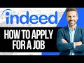 How To Apply For Jobs In Indeed com Step by Step Tutorial 2025