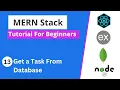 MERN Stack Tutorial - Get a Task From Database