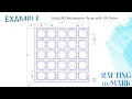 AutoCAD Rectangular Array with 3P Circles