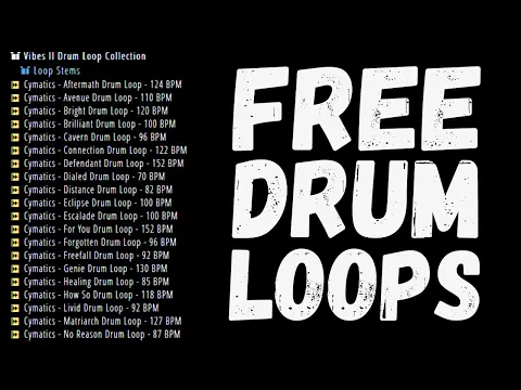 Download MP3 Drum LOOPS - DRUM Samples - FREE Drum LOOPS - Royalty Free || By cymatics