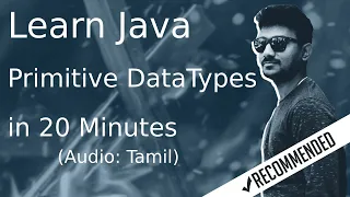 Java Primitive Data Types Java in Tamil
