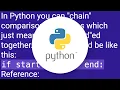 Simplify Chained Comparison