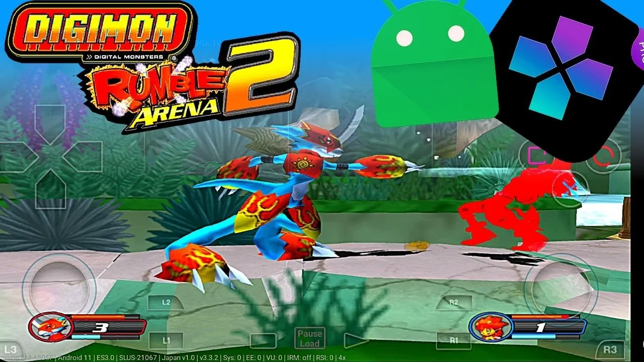 Play Digimon Rumble Arena 2 PS2 Emulator - Damon PS2 PRO - Digimon Rumble Android Gameplay 2021