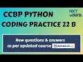 Coding Practice 22B Python CCBP Nxtwave
