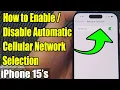 iPhone Pro Max How to Automatic Cellular Network Selection