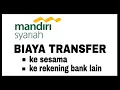 Download Lagu Biaya Transfer Bank Mandiri Syariah ke Rekening Bank Lain \u0026 ke Sesama