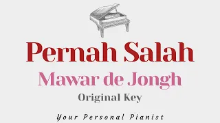 Download Pernah Salah - Mawar de Jongh (Original Key Karaoke) - Piano Instrumental Cover with Lyrics MP3
