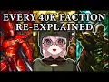 DnD nerd reacts to Every single Warhammer 40k Faction Re-Explained Part 1 of Part 1