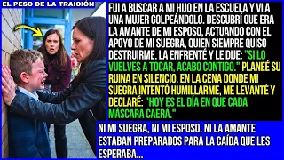 Vi a una mujer golpeando a mi hijo y descubrí que era la amante de mi esposo…