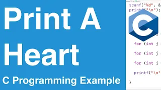 Print A Heart C Programming Example