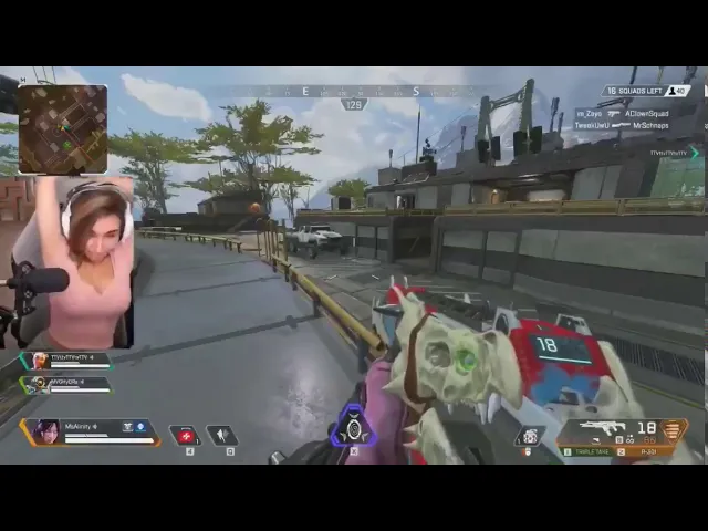 Alinity throwing her cat full clip! [WARNING]