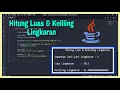 Menghitung Luas dan Keliling Lingkaran Java