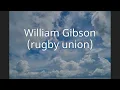 William Gibson rugby union
