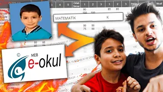 KARDEŞİMİN E OKUL NOTLARINA BAKTIM! (ANNEME SÖYLEDİM)
