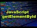 JavaScript for getElementById
