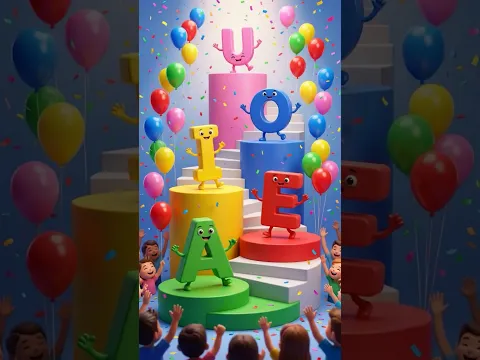 π₯ The Magical Vowel Hide-and-Seek! β¨ #shorts #englishforkids