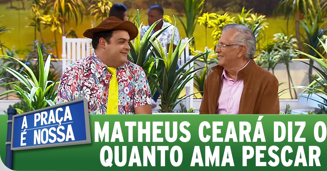 A PRAÇA É NOSSA (22/10/15) MATHEUS CEARÁ DIZ O QUANTO AMA PESCAR